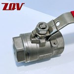 2PC Threaded Stainless Steel Ball Valve 1000 WOG