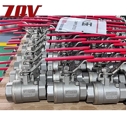 2PC Threaded Stainless Steel Ball Valve 1000 WOG