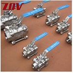 3 Piece Stainless Steel Ball Valve 1000 PSI