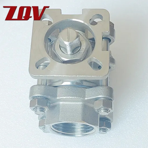 3PC Threaded Ball Valve with ISO5211 Mounting Pad