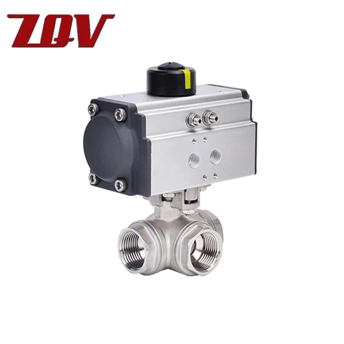 Pneumatic Threaded Ball Valve