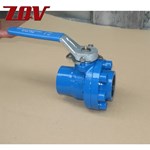 Threaded end Bolted body Floating Ball Valve 5000PSI