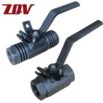 3PC Forged Steel Threaded Ball Valves 6000PSI